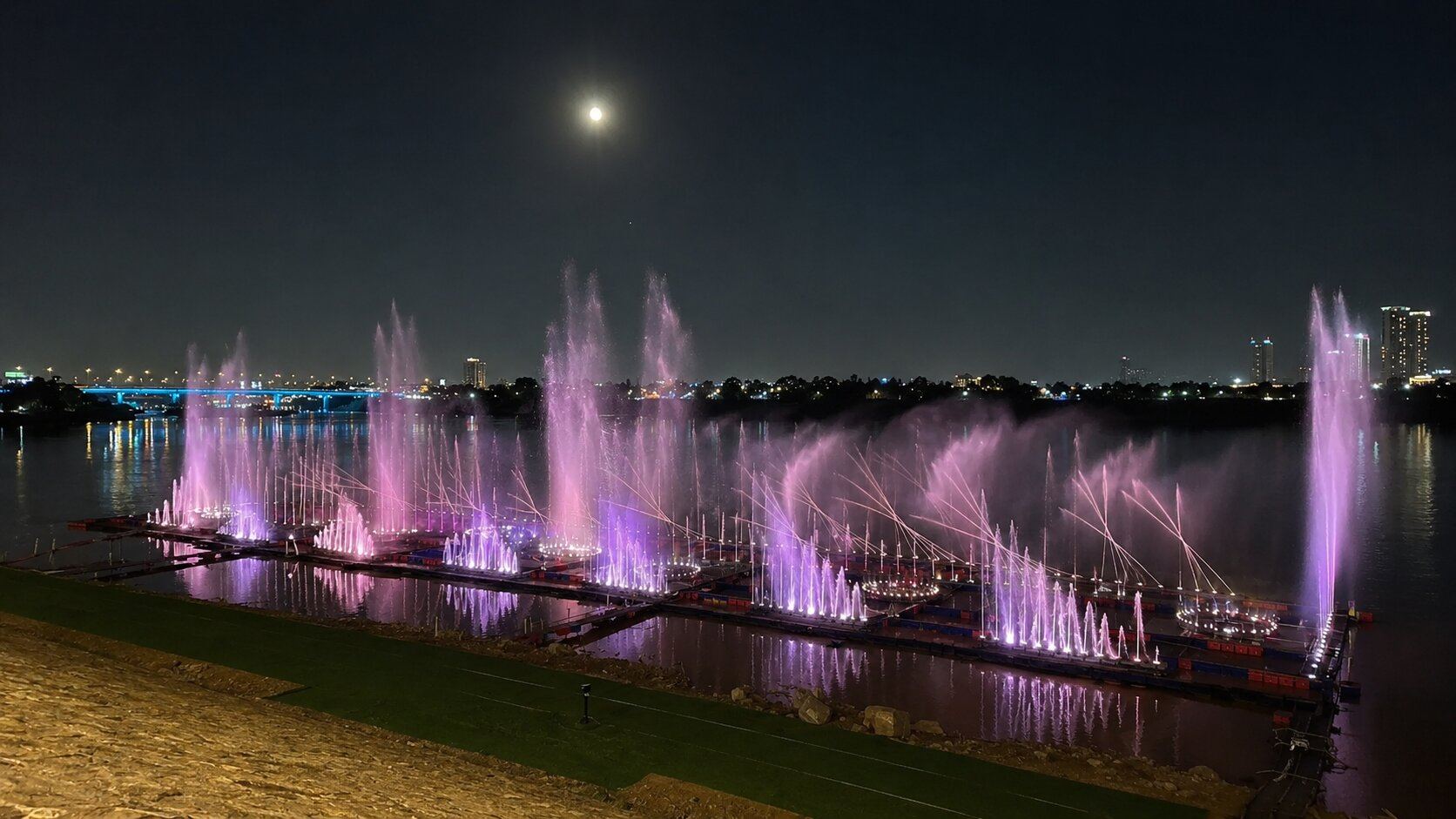 Fountain Show At The Tigris River