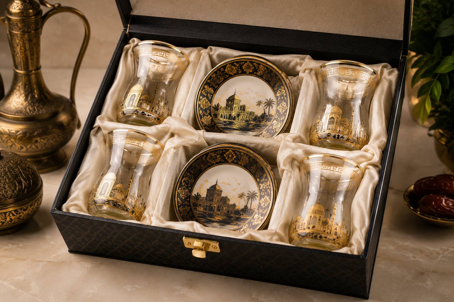 Iraqi Istikan Tea Glasses Gift Set
