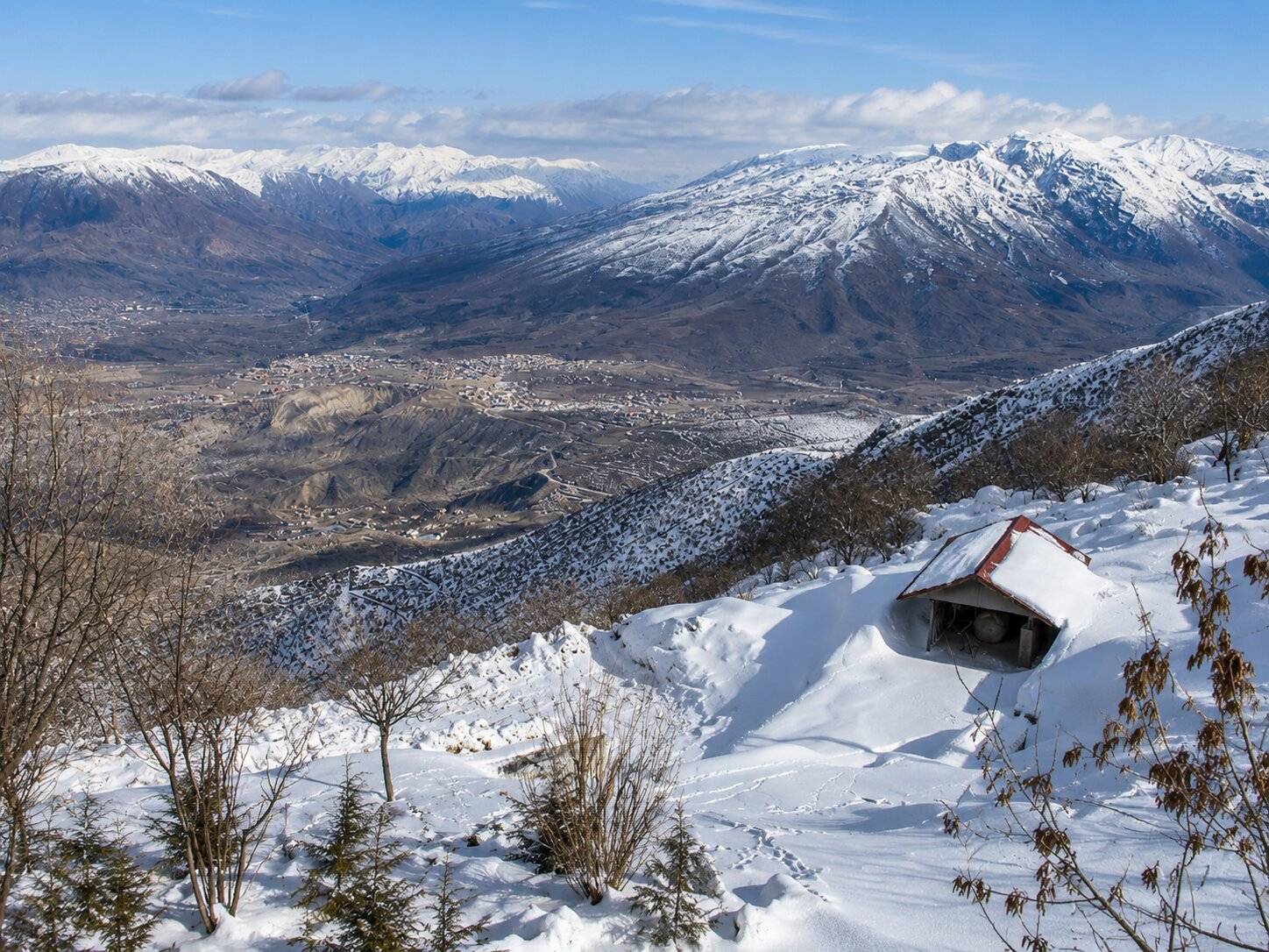 Mount Korek Covered In Snow