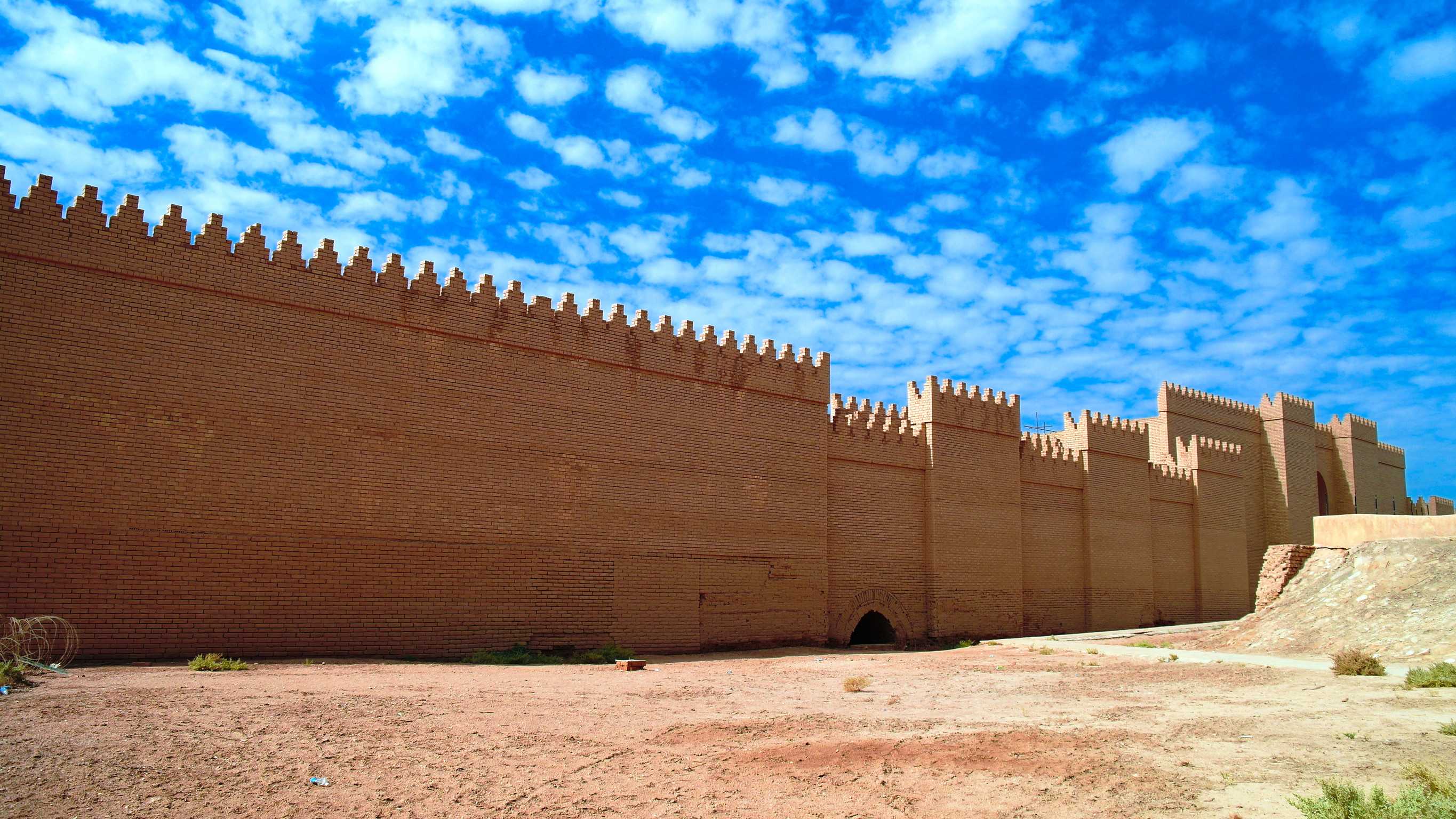 Ruins Of Processional Street Of Ancient Babylon Hillah Iraq