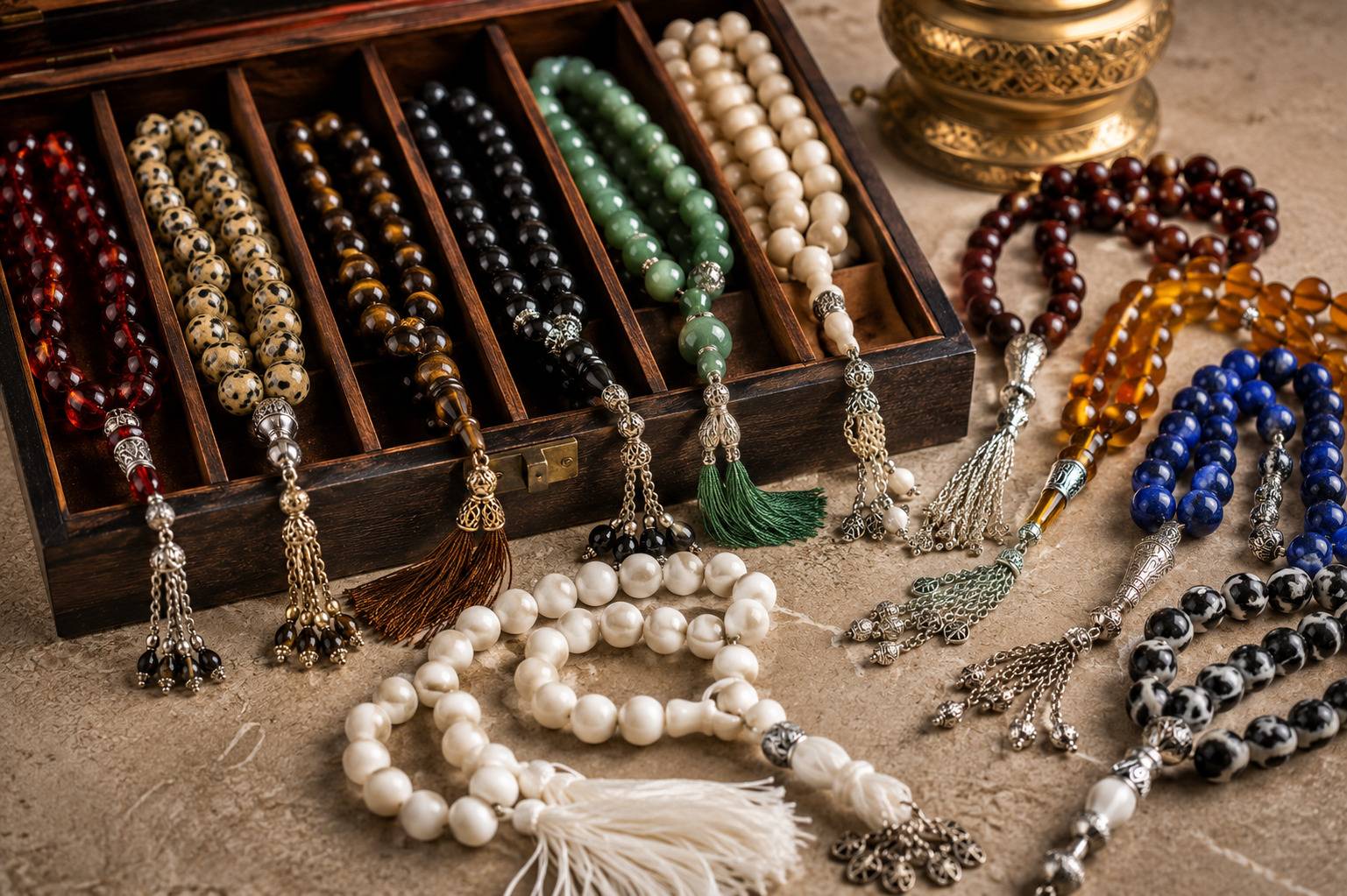 Traditional Iraqi Misbaha Prayer Bead Collection