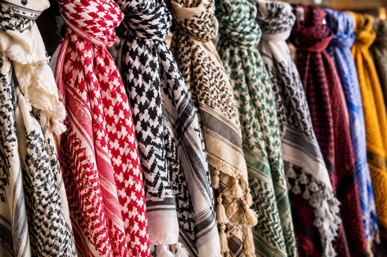 Traditional Kurdish Scarves Displayed In Iraq